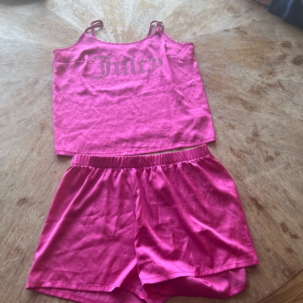 Juicy Couture Hot Pink pajama set